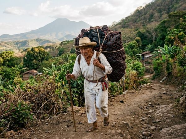 Recreación de un carbonero salvadoreño con IA