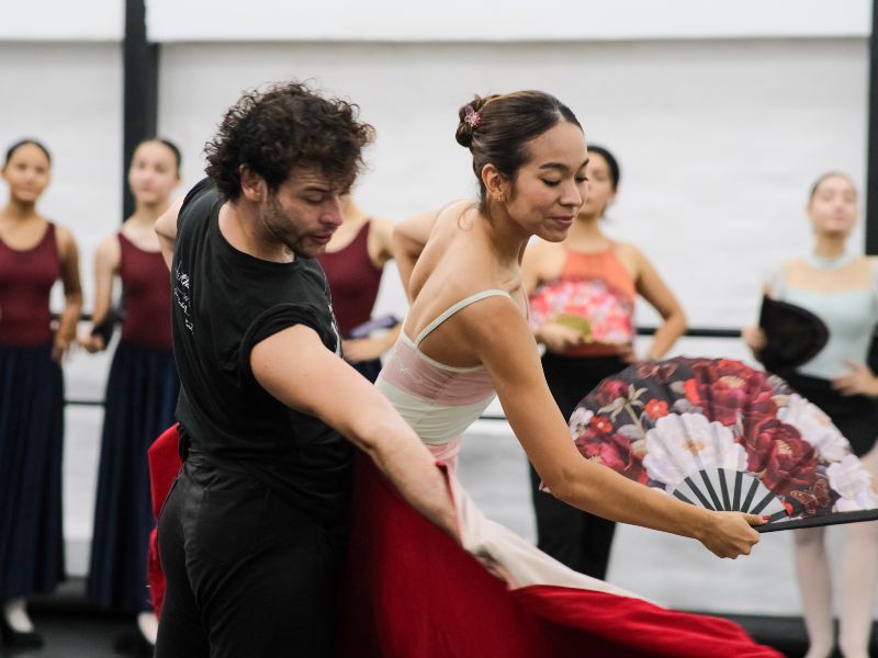 Ensayos de El Quijote Ballet Centroamericano Alcira Alonso