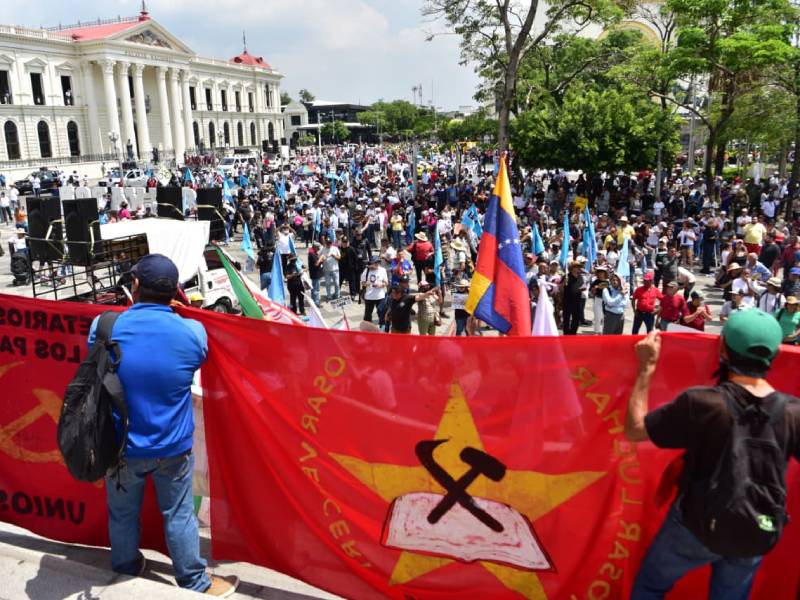ML- Dia del Trabajo- Marcha- Organización- Salud- Educación- Parque Cuscatlán