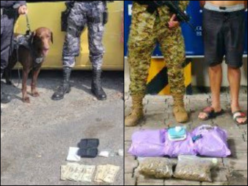 La Policía Nacional Civil (PNC) compartió las fotografías de las personas detenidas a través de sus redes sociales. Foto EDH/Cortesía