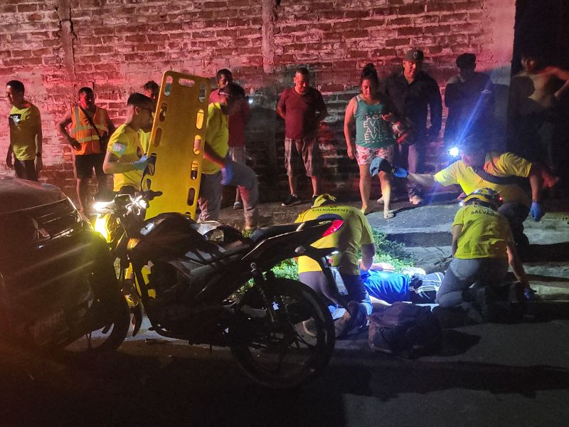 Accidente Santiago Nonualco Motociclista