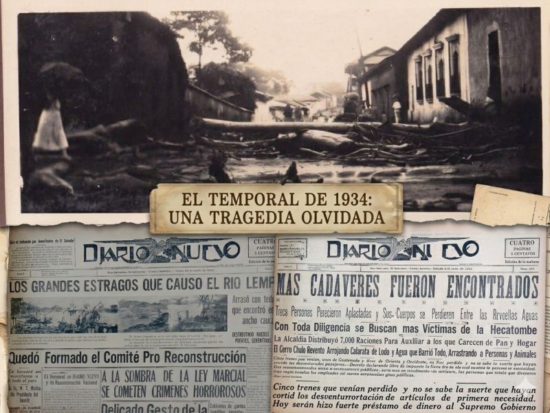 "El Temporalón" de 1934 golpeó duro a El Salvador y Honduras a inicios de junio