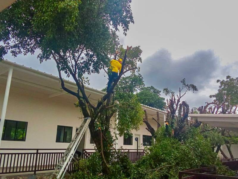 El Centro Escolar Caserío Puerta del Llano es intervenido luego de afectaciones provocadas por las lluvias. La institución forma parte del programa presidencial Dos escuelas por día. Foto EDH/Cortesía