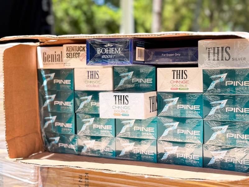 El decomiso de los cigarrillos ha sido en diferentes puntos de El Salvador. Foto EDH/Cortesía