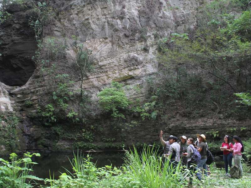 estudiantes ingenieria geologica paleontologia Barranca del Sisimico