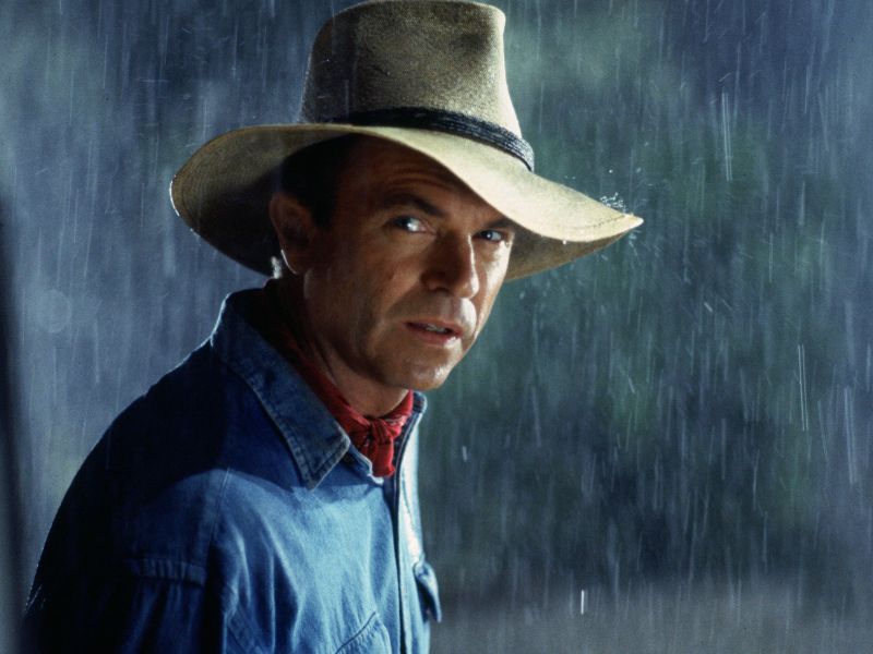 Actor San Neill como Alan Grant en "Jurassic Park"