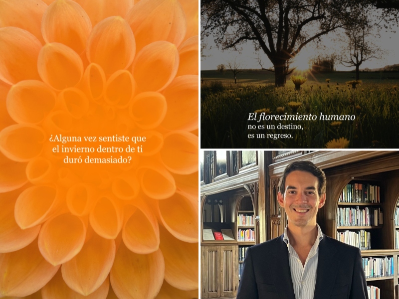 Federico J. Rivas promueve su libro de superación "La primavera del alma" en El Salvador