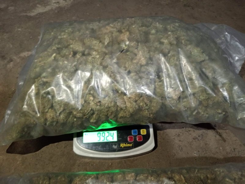 La droga decomisada en La Libertad será utilizada por las autoridades como prueba en el proceso judicial. Foto EDH/Cortesía