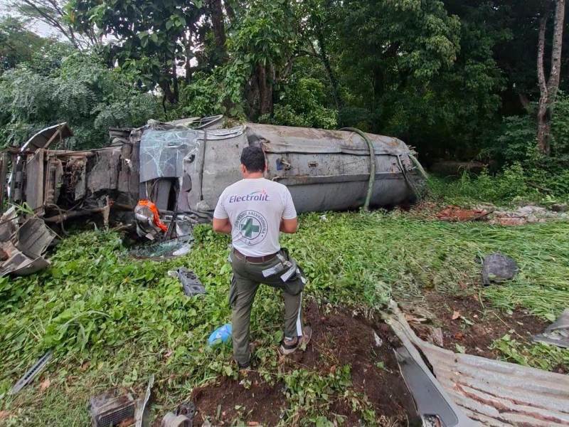 accidente camion La Libertad