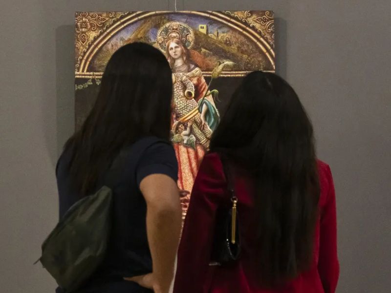 Exposición de arte de Francisco Ortiz en el Teatro Luis Poma