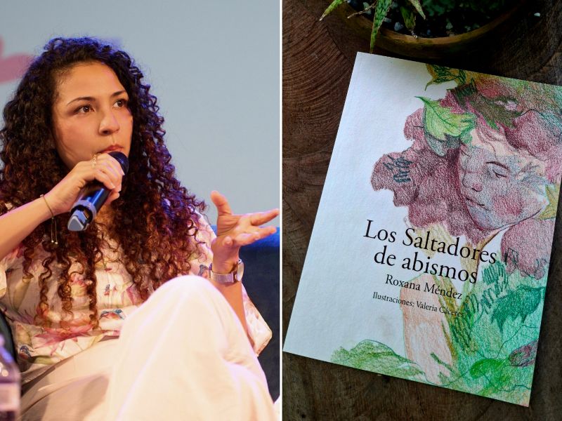 Escritora Roxana Méndez presentó su libro "Los saltadores de abismos" en la Filgua 2026