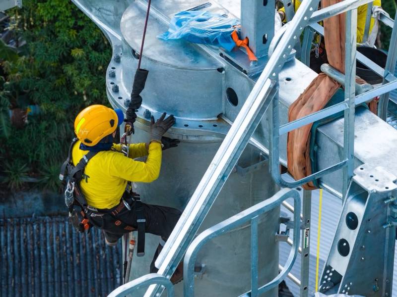 El Aerocable que se construye en El Salvador cumple con estándares para este tipo de transporte con la finalidad de garantizar la seguridad de los usuarios. Foto EDH/Cortesía