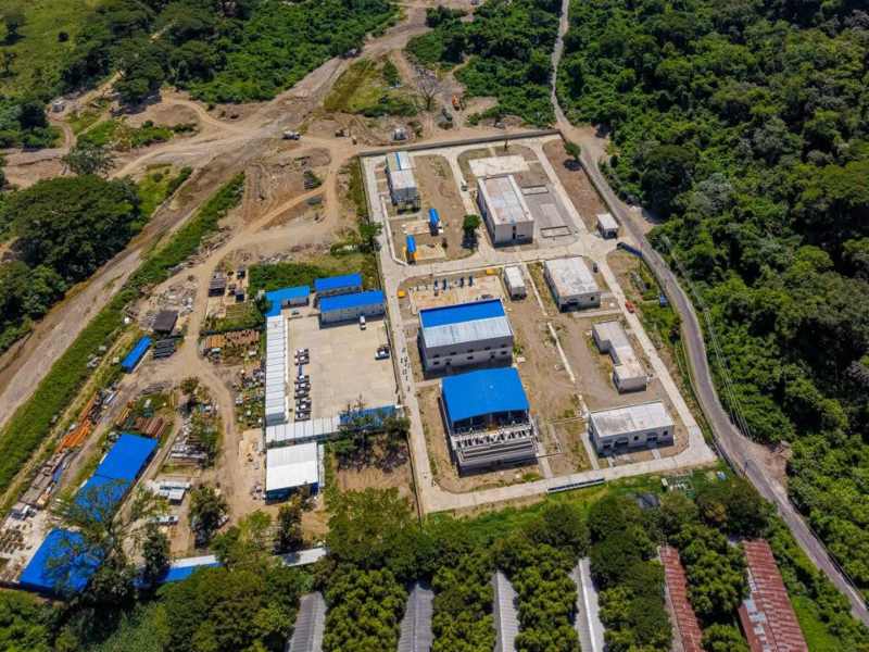 Planta potabilizadora que construye ANDA en Ilopango. Foto EDH/Cortesía
