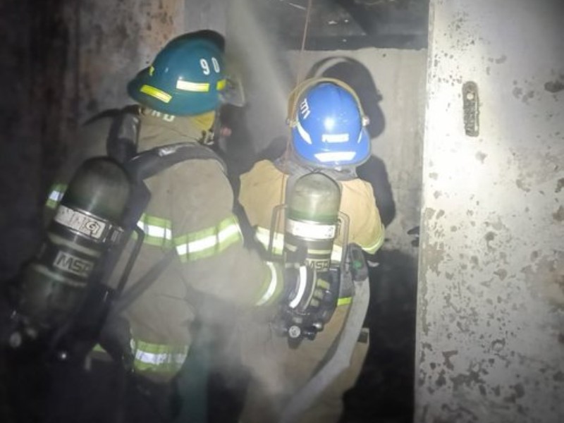 Bomberos incendio San Juan Opico