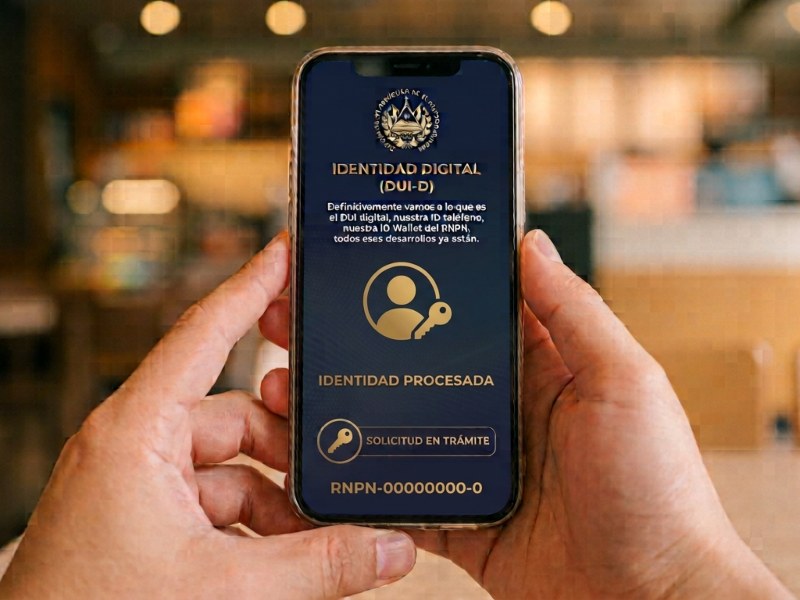 El registrador nacional del RNPN, Fernando Velasco, no dio una fecha de cuándo podría implementarse el DUI digital en El Salvador. Foto EDH/Ilustración