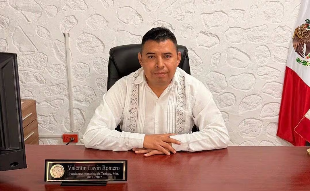 Presidente municipal de Temoac, Valentín Lavín Romero, quien murió tras sufrir un ataque armado en su oficina.