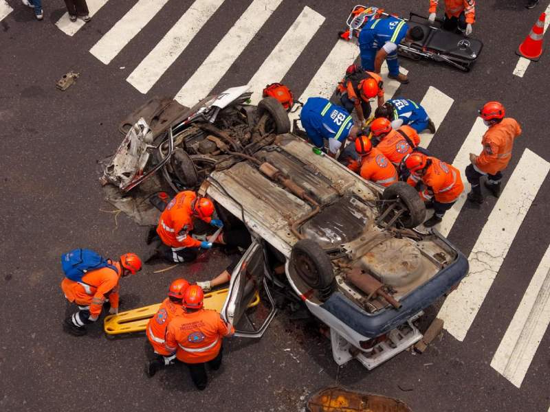 Los datos preliminares indican que hubo más personas lesionadas en accidentes de tránsito en este periodo vacacional que el mismo del año anterior. Foto EDH/Cortesía