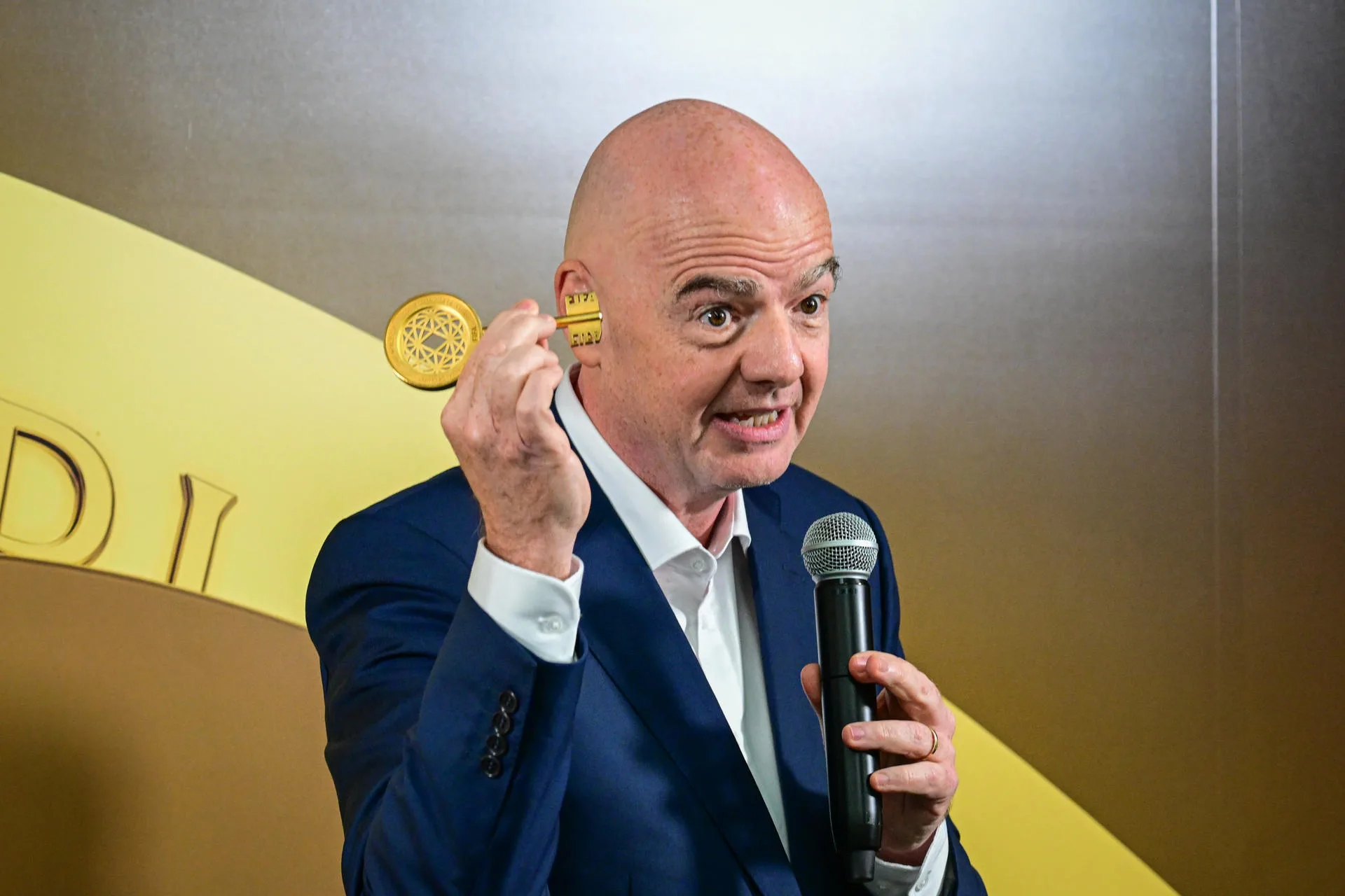 El presidente de la FIFA, Gianni Infantino, en Miami (EE. UU.)