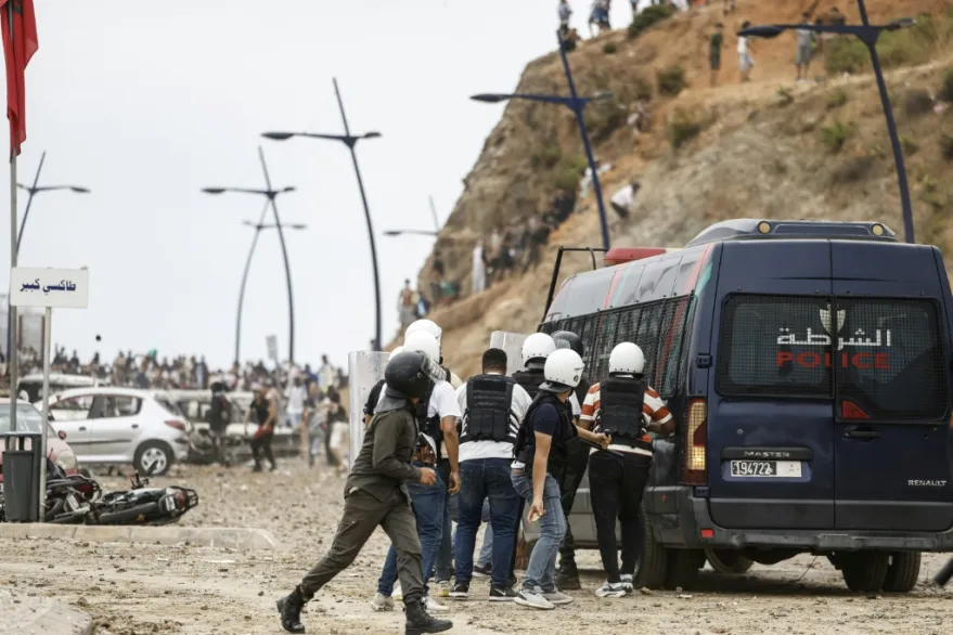 Los enclaves españoles de Ceuta y Melilla, en el norte de África, que constituyen las únicas fronteras terrestres entre la Unión Europea y África