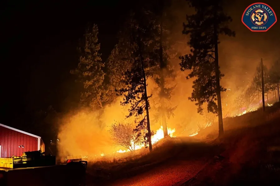 Incendio de Fairview, al noreste de Spokane (Washington, EE. UU.). EFE