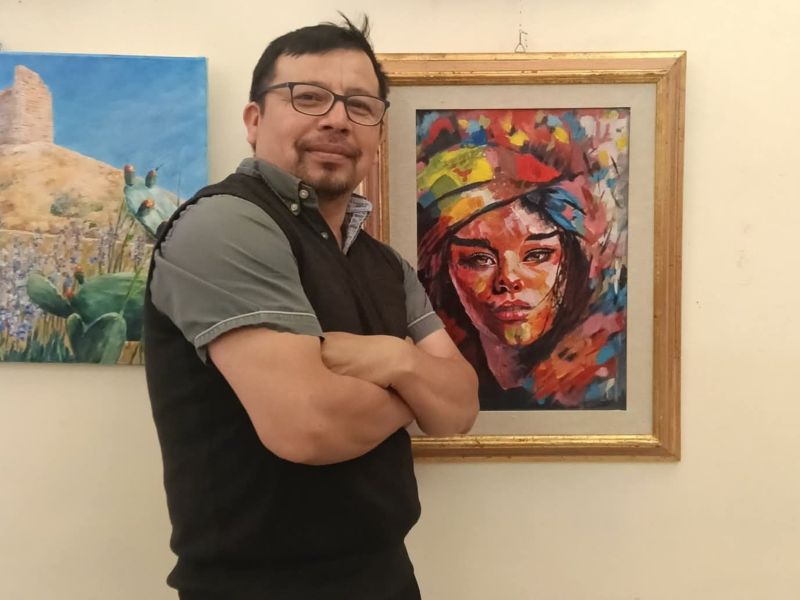 Artista visual José Domingo Ardón, salvadoreño residente en Italia