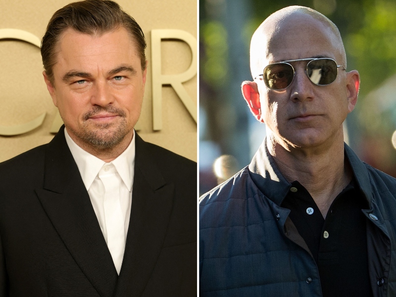 Leo DiCaprio y Jeff Bezos