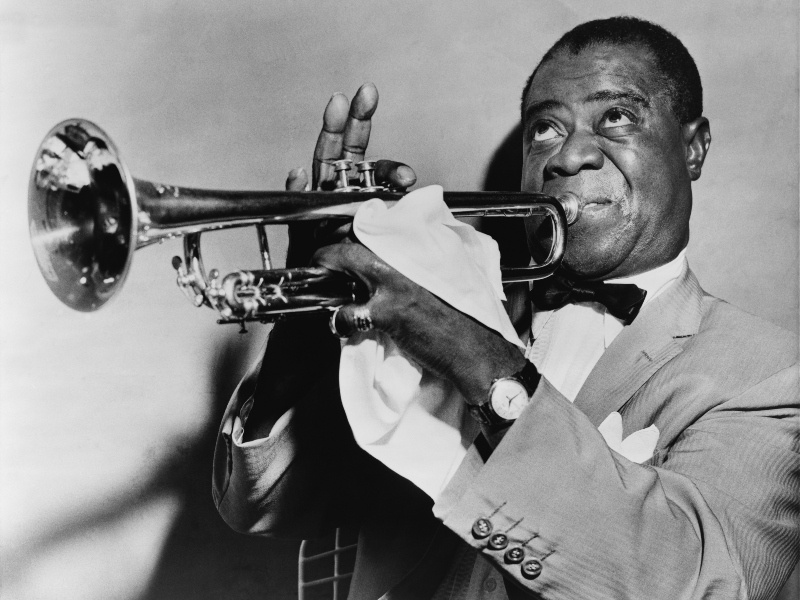 Trompetista estadounidense Louis Armstrong