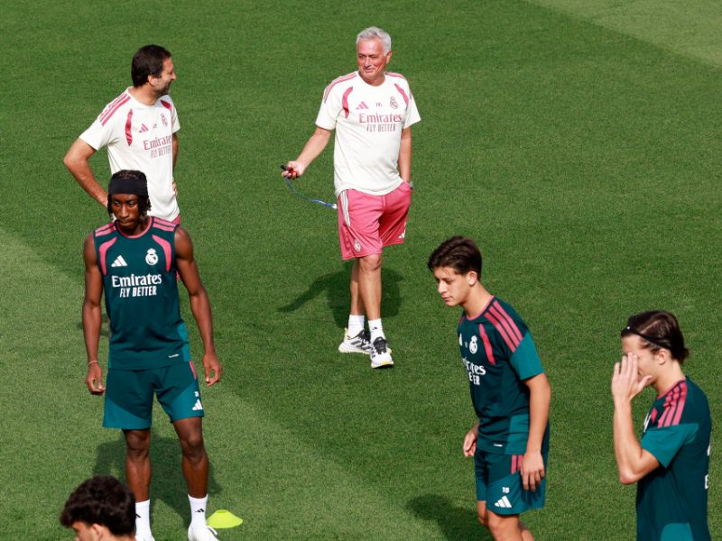 Mourinho entrenamiento Real Madrid
