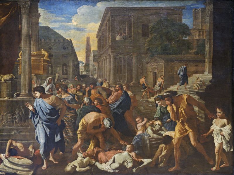 "The plague of Ashdod" 1630 de Poussin