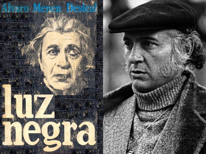 Portada del libro "Luz negra" del escritor Álvaro Menén Desleal