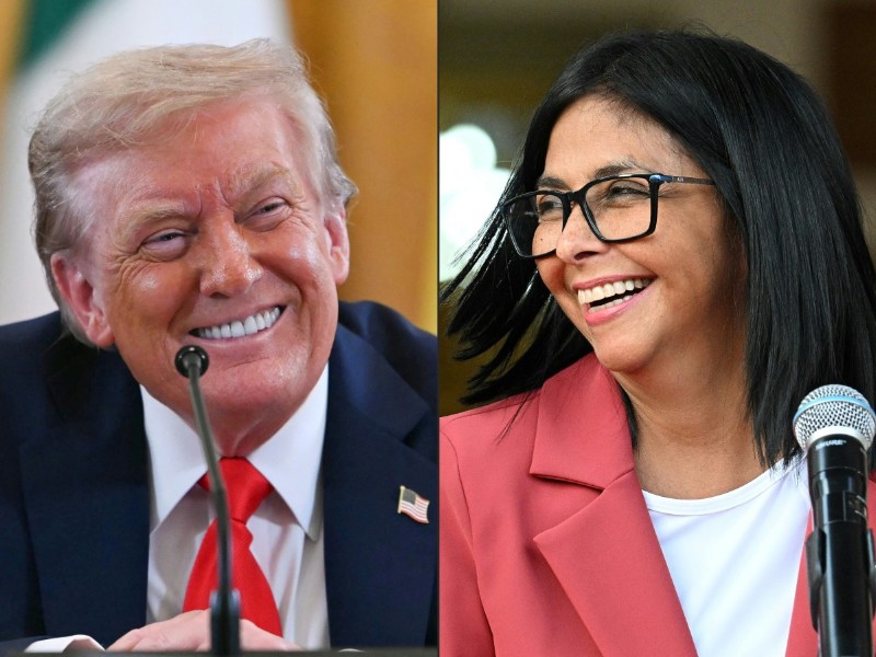 Donald Trump Delcy Rodriguez