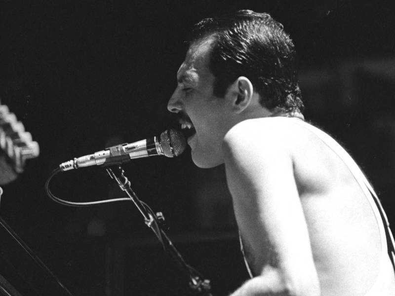 Freddie Mercury en concierto