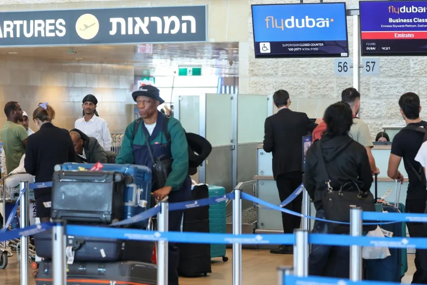Horas después, ya en Tel Aviv, la tensión de los pasajeros del FlyDubai parecía ir bajando