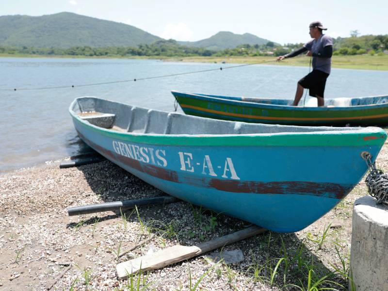 Comunidades del lago Güija esperan lluvias antes de que finalice noviembre para salvar sus cultivos y la pesca.