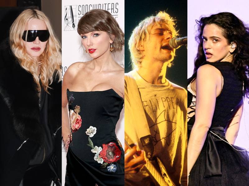 Madonna, Taylor Swift, Kurt Cobain y Rosalía