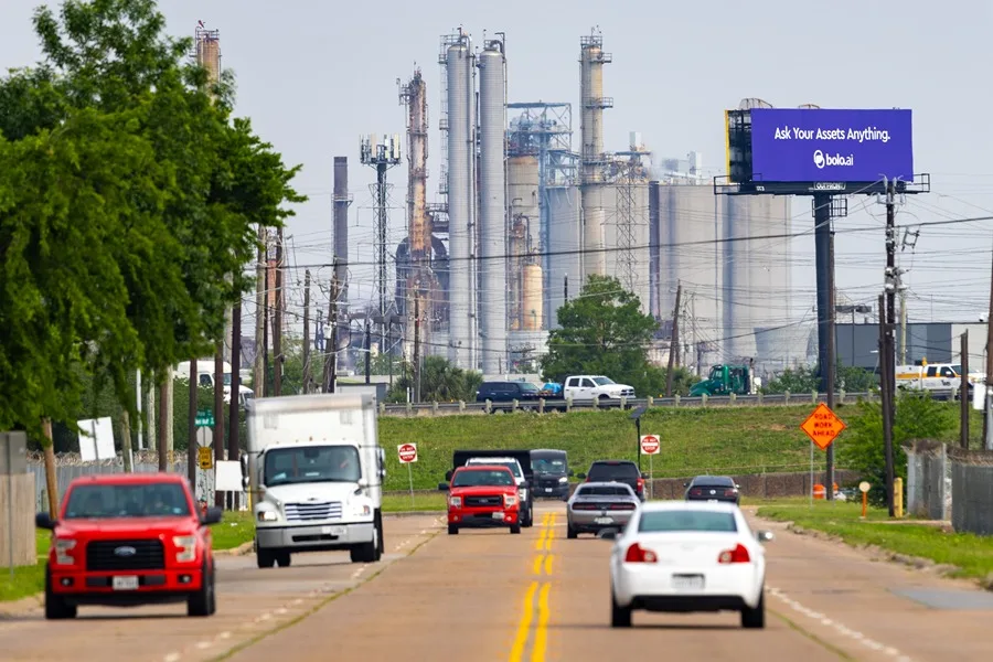 Una planta procesadora de combustible diesel en Houston (EE.UU). EFE