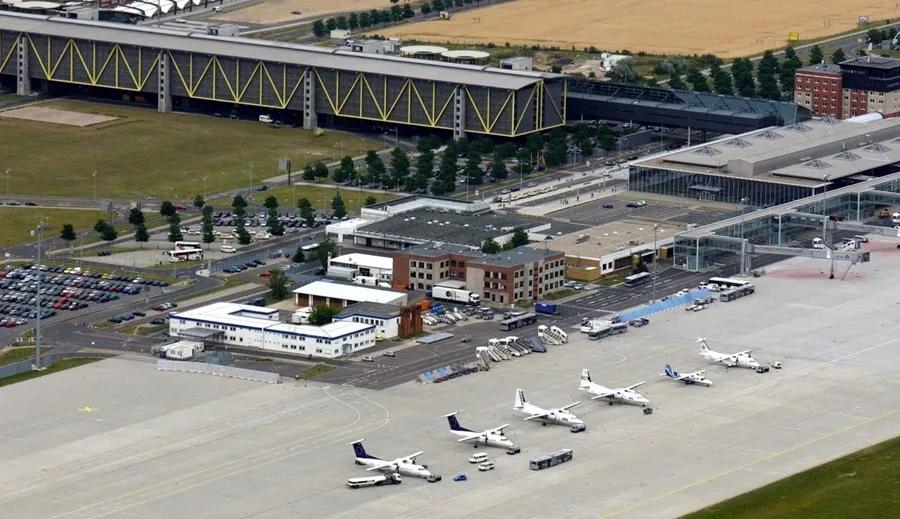 Vista del aeropuerto de Leipzig-Halle. EFE