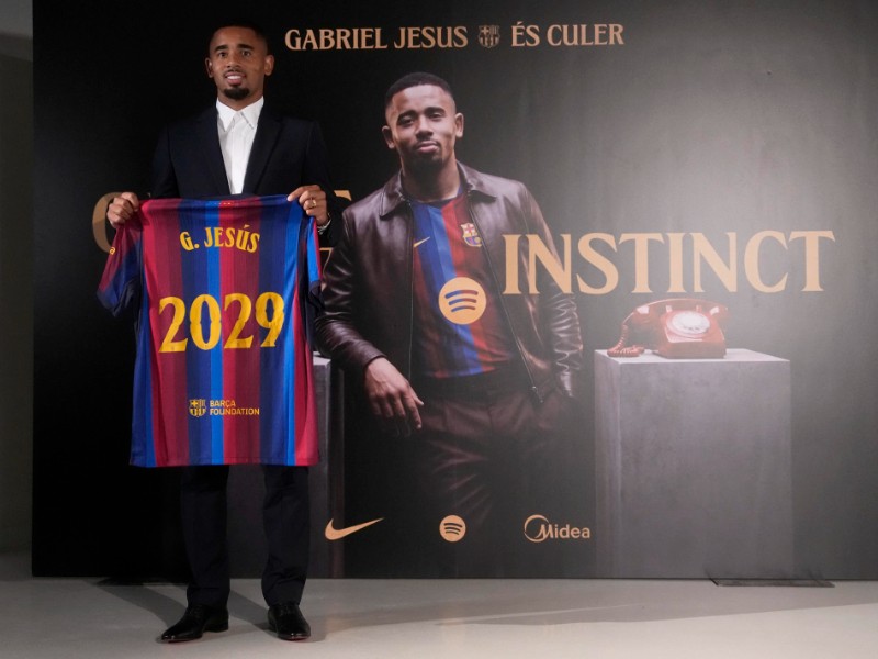Gabriel Jesus presentacion Barcelona