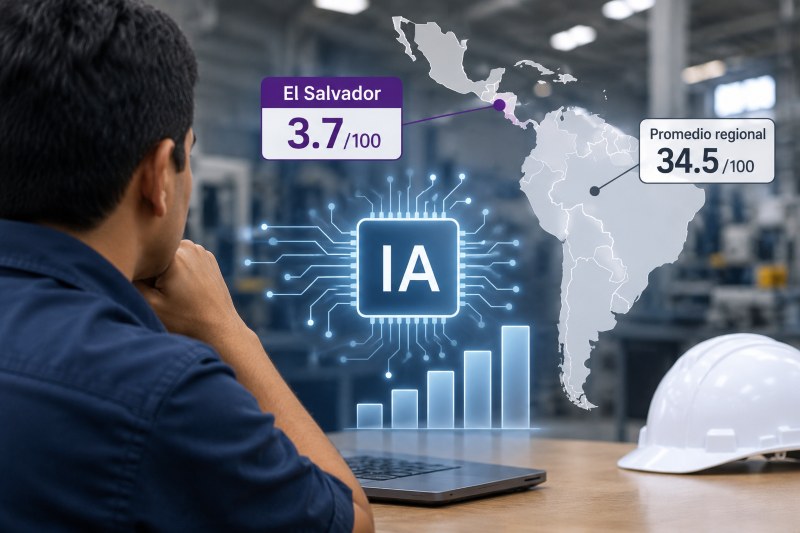 Adopción de IA en El Salvador empresas inteligencia artificial ILIA 2026