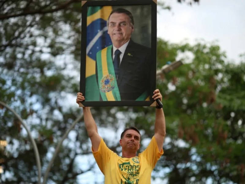 Candidato presidencial de Brasil, Flávio Bolsonaro. Foto EDH/AFP