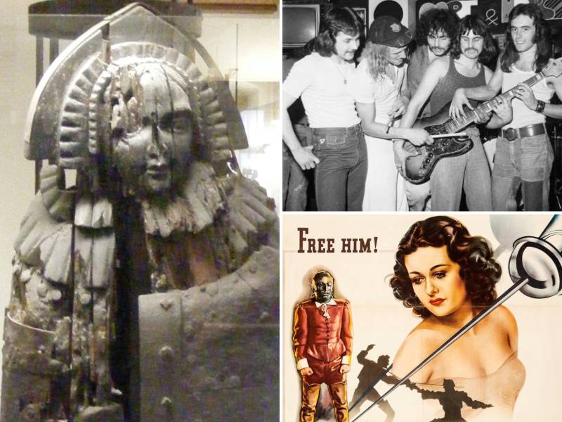 La Doncella de Hierro de Nuremberg, los orígenes de Iron Maiden y parte del póster del filme "El hombre de la máscara de hierro" de 1939