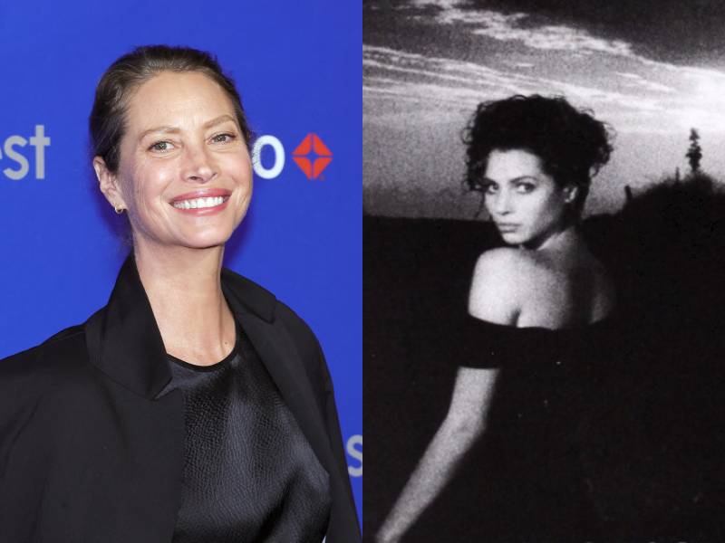 Modelo de raíces salvadoreñas Christy Turlington en 2025 y 1986