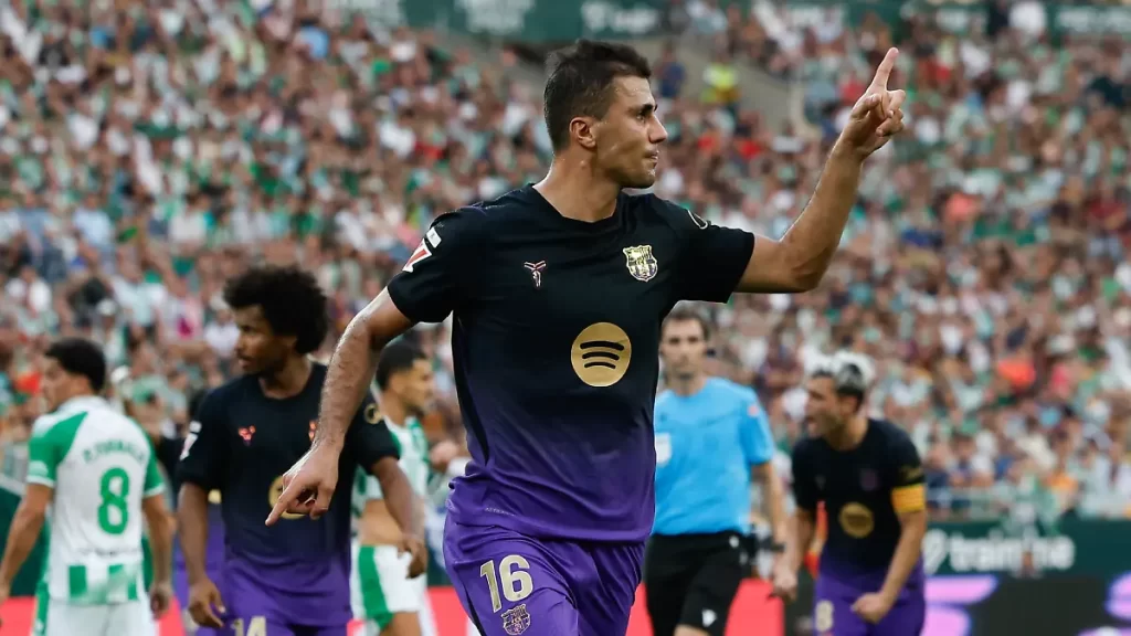 Rodri marcó en la goleada al Real Betis / EFE