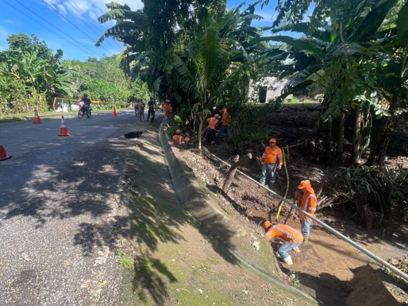 Fovial trabajos Suchitoto Cinquera