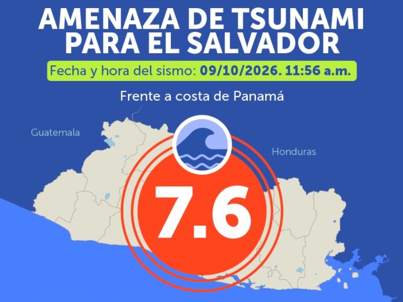 Alerta de Tsunami para El Salvador