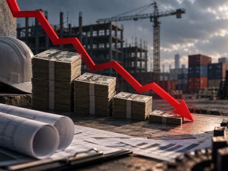 inversion extranjera economia industria construccion caida