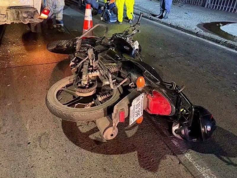 Motociclista accidente Troncal del Norte