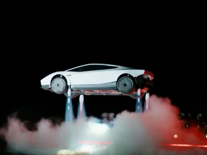 Elon Musk auto volador tesla vehiculo electrico
